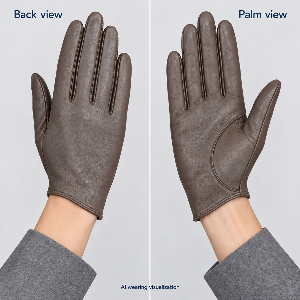 Women's Unlined Leather Driving Gloves product detail